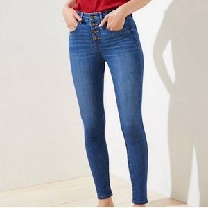 Loft High Rise Curvy Skinny Jeans